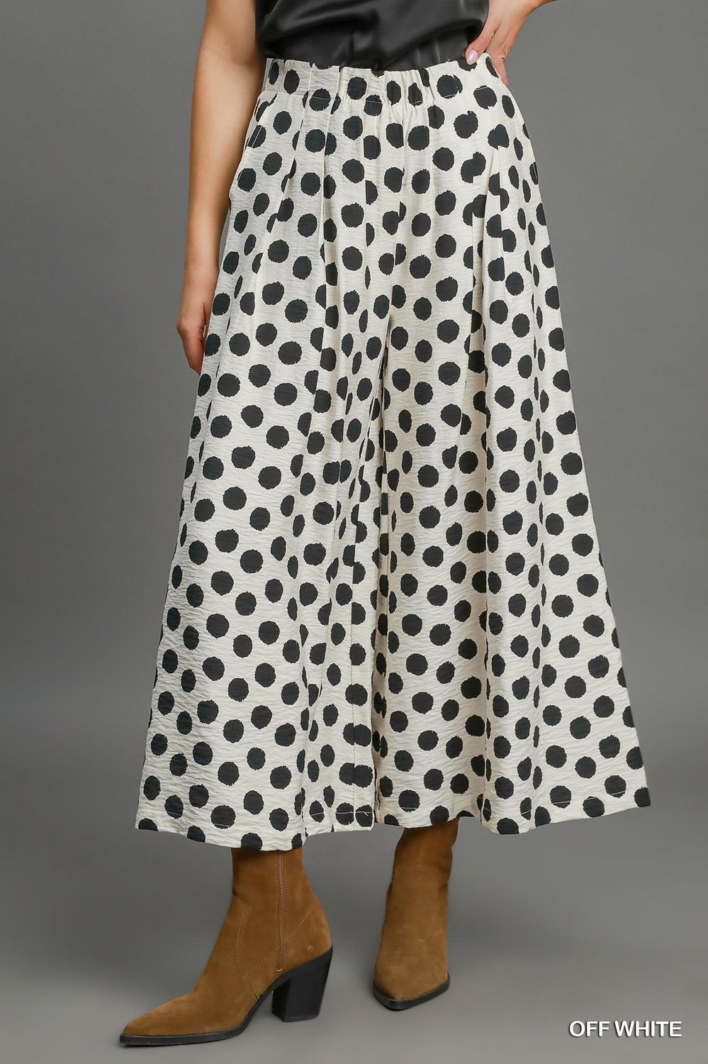 Playful Polka Wide Leg Pants