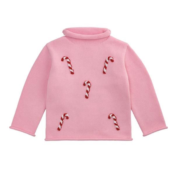 Candy Cane Rollneck Toddler Sweater