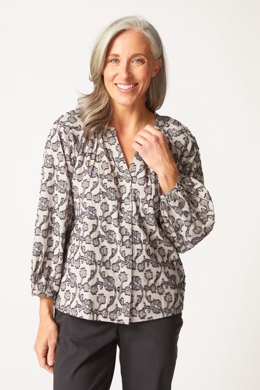 Foral Jacquard Romance Shirt