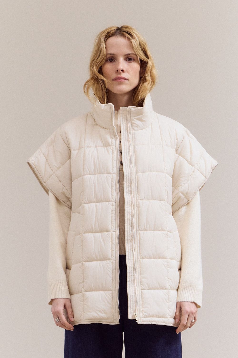 Zip Up Quilting Padded Vest