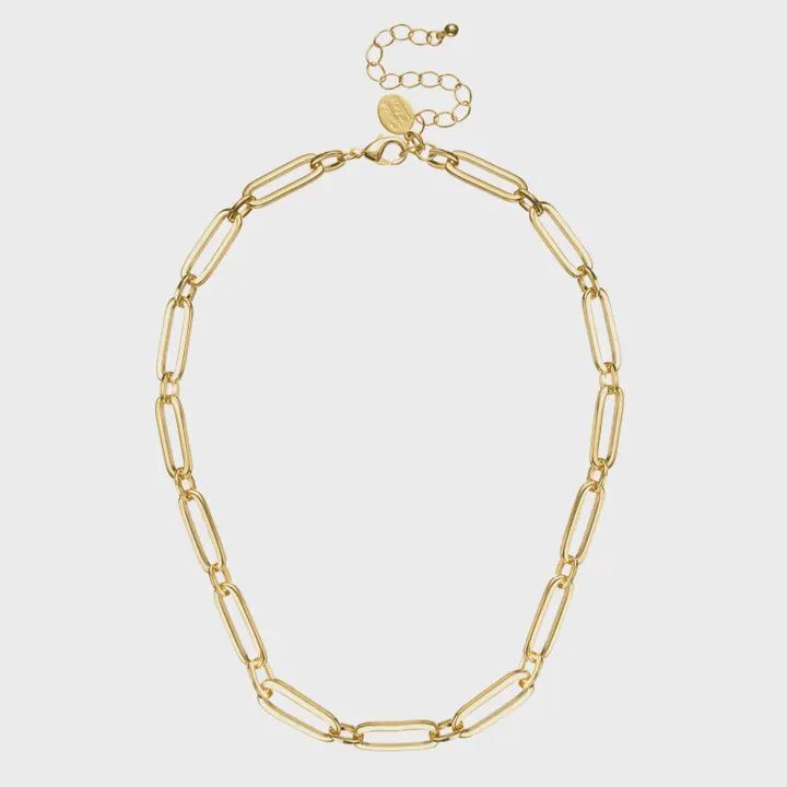 Mixed Link Paperclip Necklace