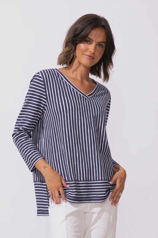 Santa Barbara Stripe Easy Tee