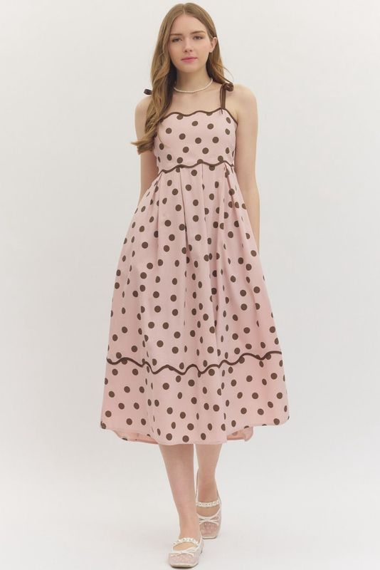 Polka Dot Midi Dress