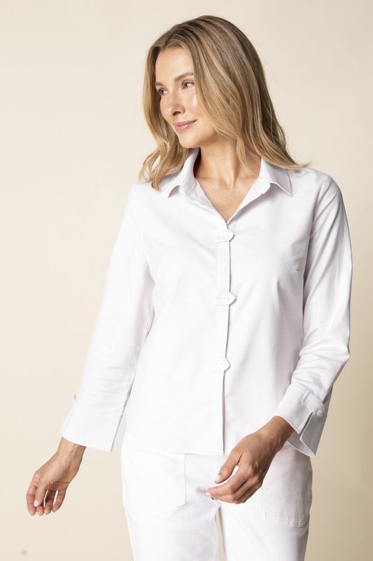 Crisp White Perfect Travel Tab Shirt
