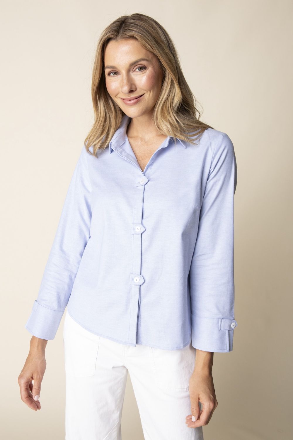 Travel Blouse - Cornflower