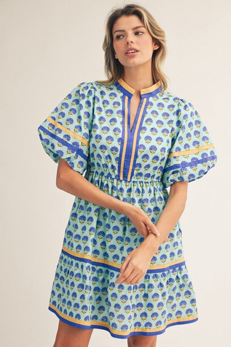 Boho Floral Tiered Dress