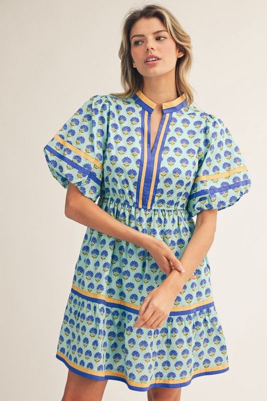 Boho Floral Tiered Dress