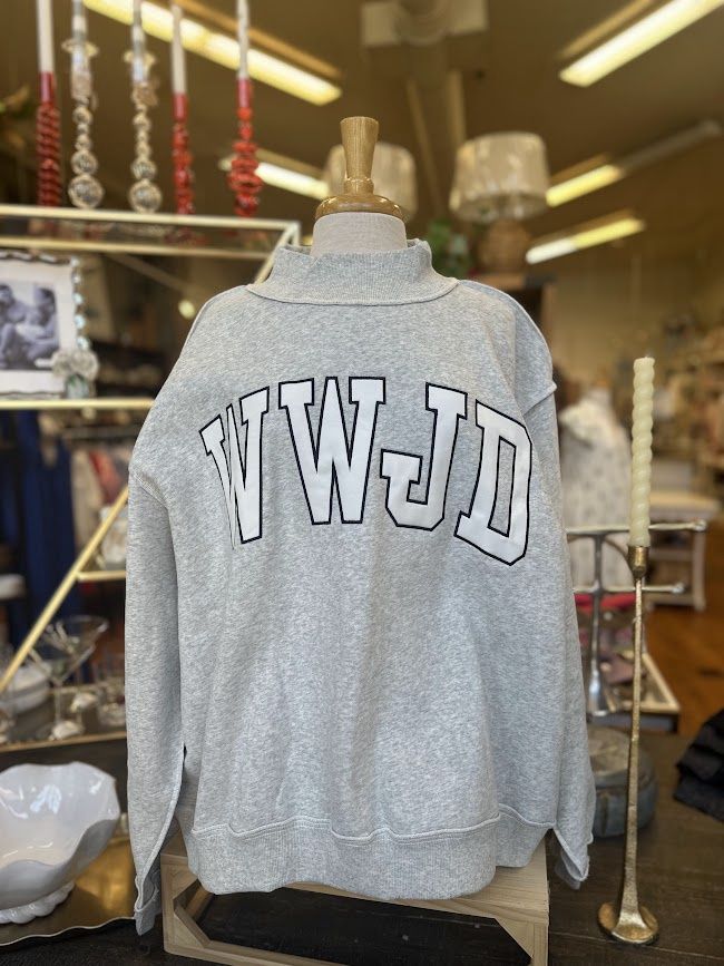 WWJD Mock Neck Sweatshirt