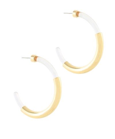 Metal Tube on Acrylic Hoops