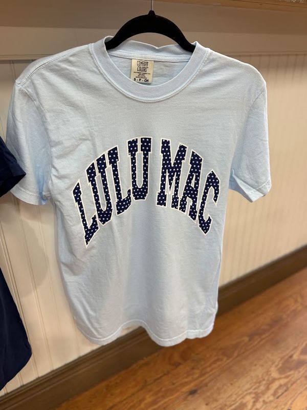 Chambray Polka Dot Lulu Mac Tee