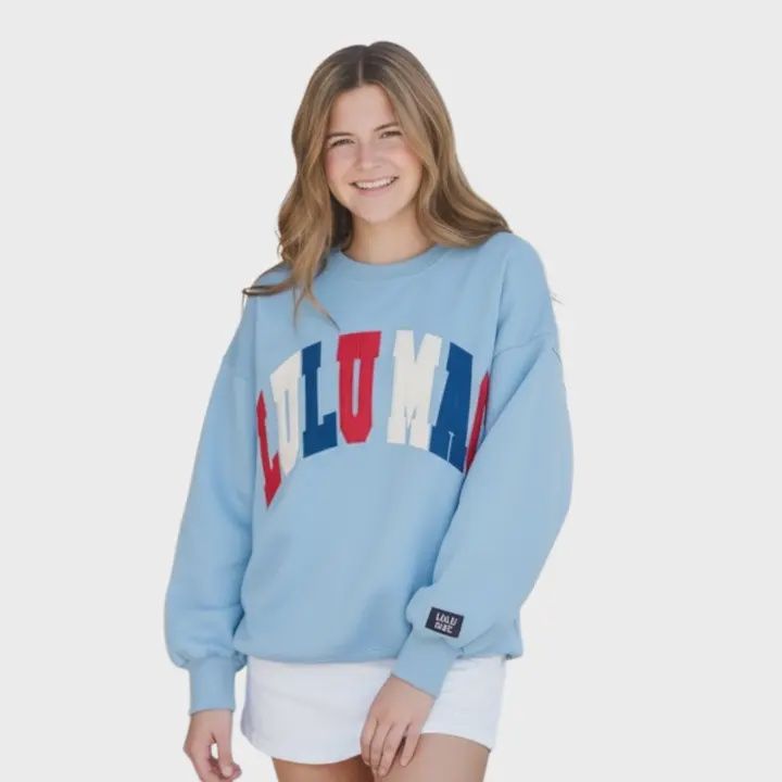 Red White Blue Lulu Mac Sweatshirts