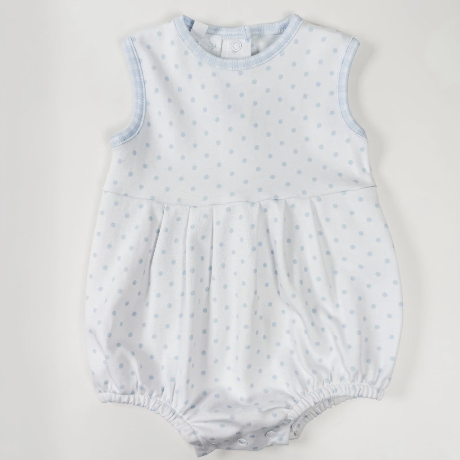 Gingham Dots Sleeveless Bubble