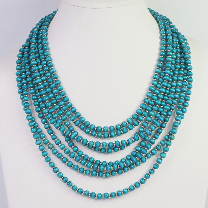 Elodora Wooden Bead Layered Necklace