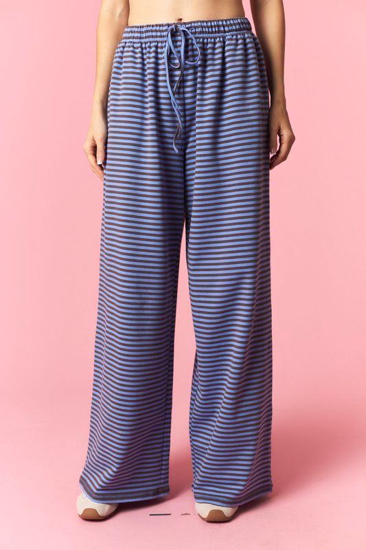 Striped Wide Leg Pant