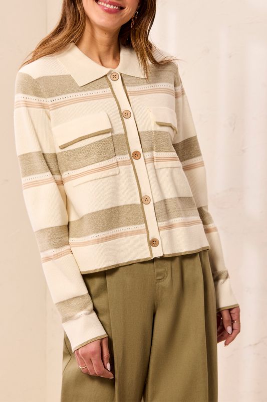 Sweater Cardigan w Collar