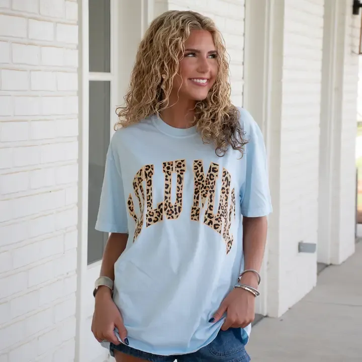 Leopard Chambray Lulu Mac Tee