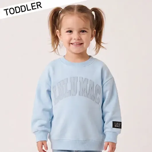 Toddler Cloud Blue Lulu Mac Sweatshirt
