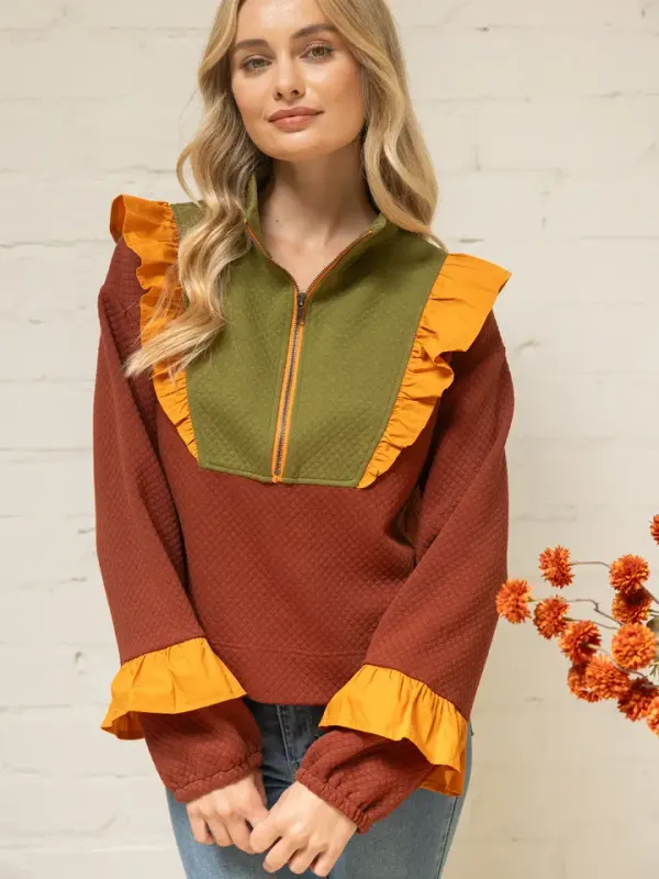 Quarter Zip Fall Top