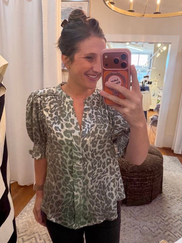 Animal Print Blouse