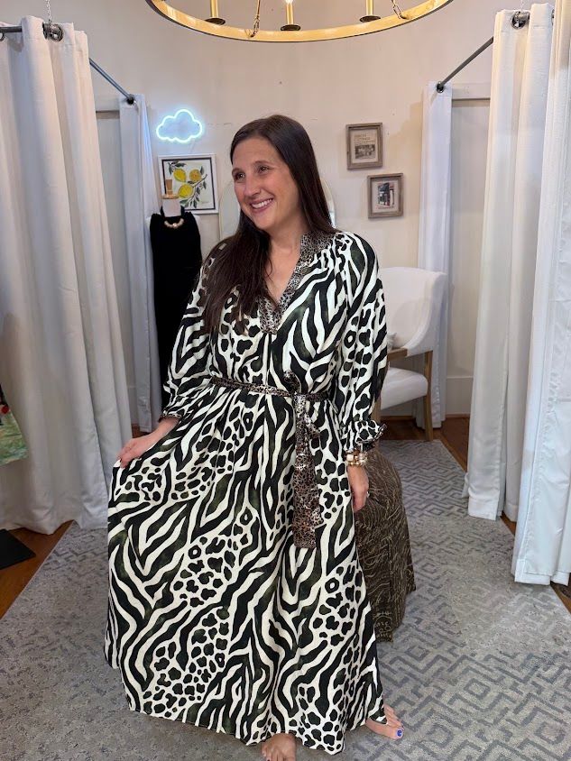 Mixed Animal Print Maxi