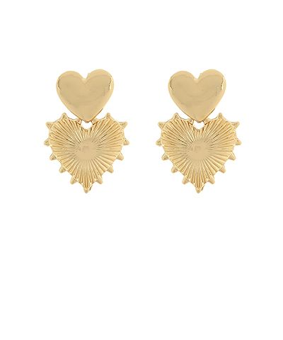 Heart Drop Earrings
