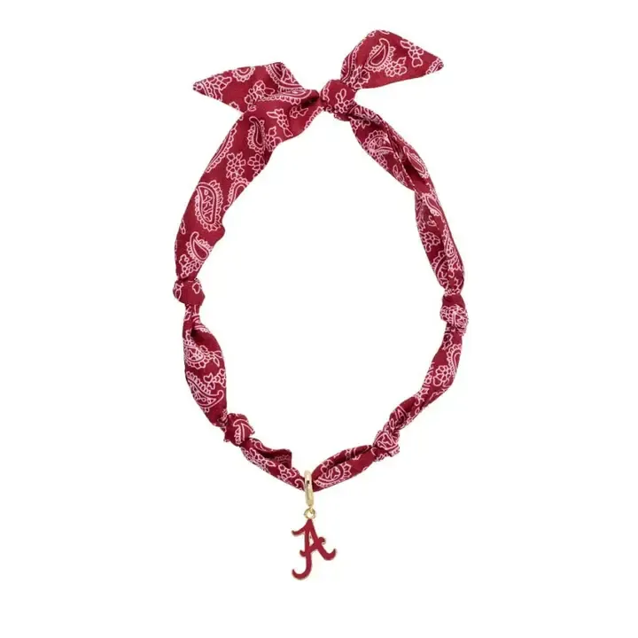 Alabama Logo Scarf Necklace