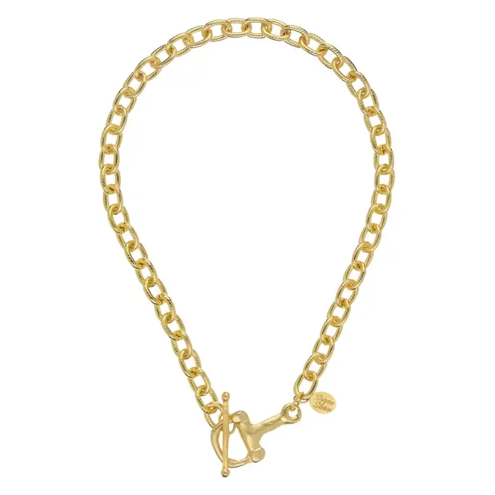 Horse Bit Toggle Chain Necklace