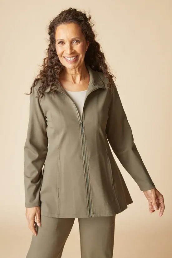 Luxe Ponte Solid Madison Jacket