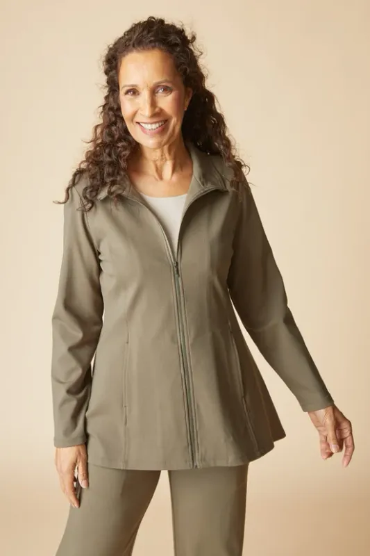 Luxe Ponte Solid Madison Jacket