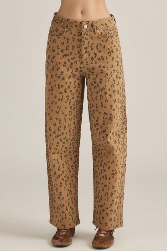 Wide Leg Leopard Pant