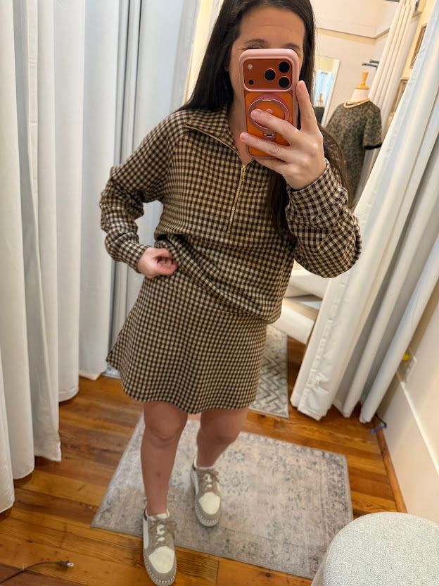Gingham Plaid Skort