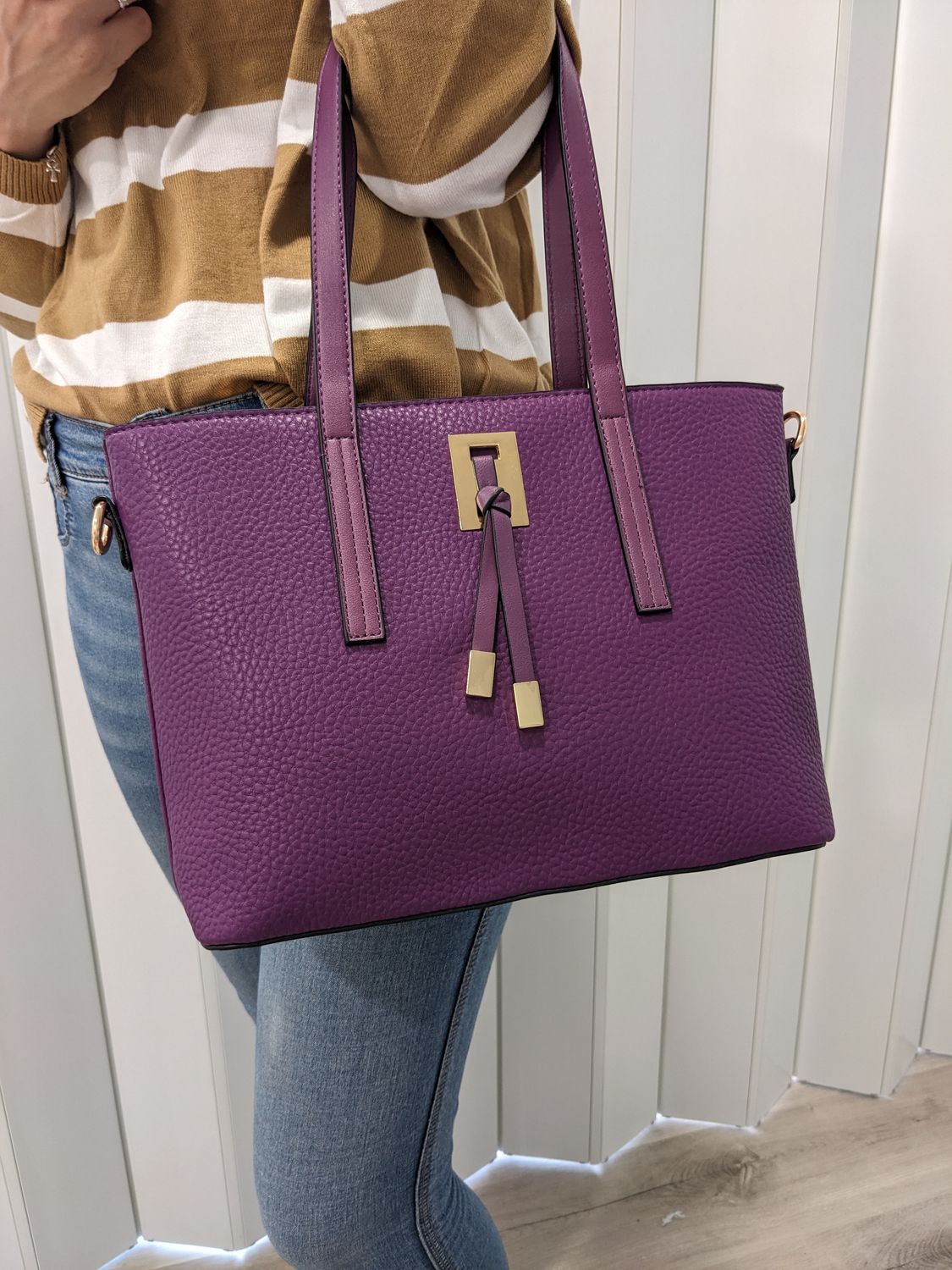 Bolso buganvilla con asa grande