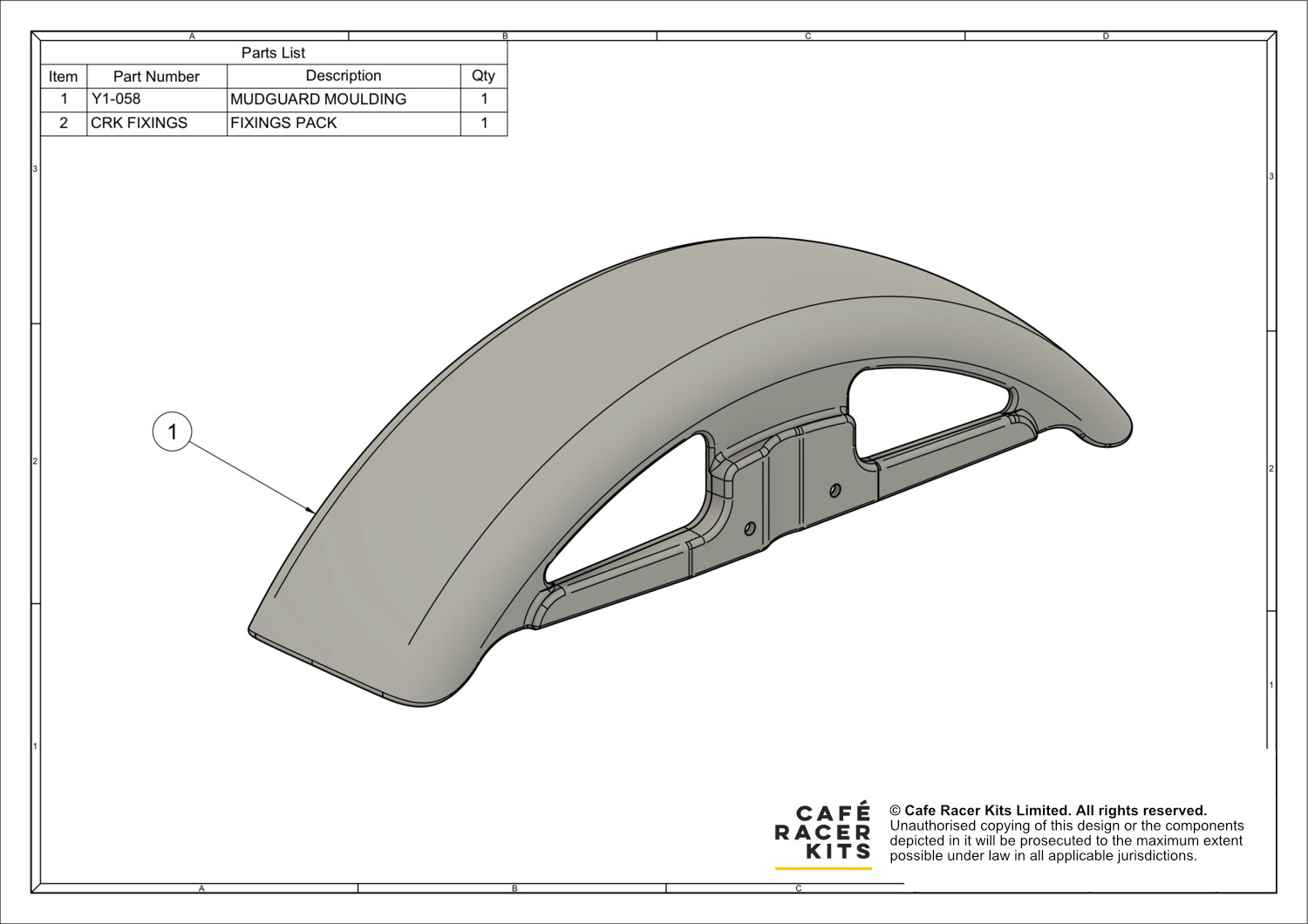 Fazer 600 - Mudguard Pack