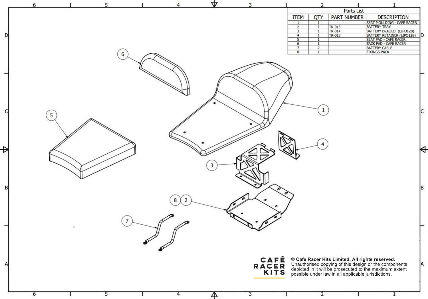 T300 - Seat Pack (Cafe Racer)