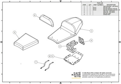 T300 - Seat Pack (Cafe Racer)