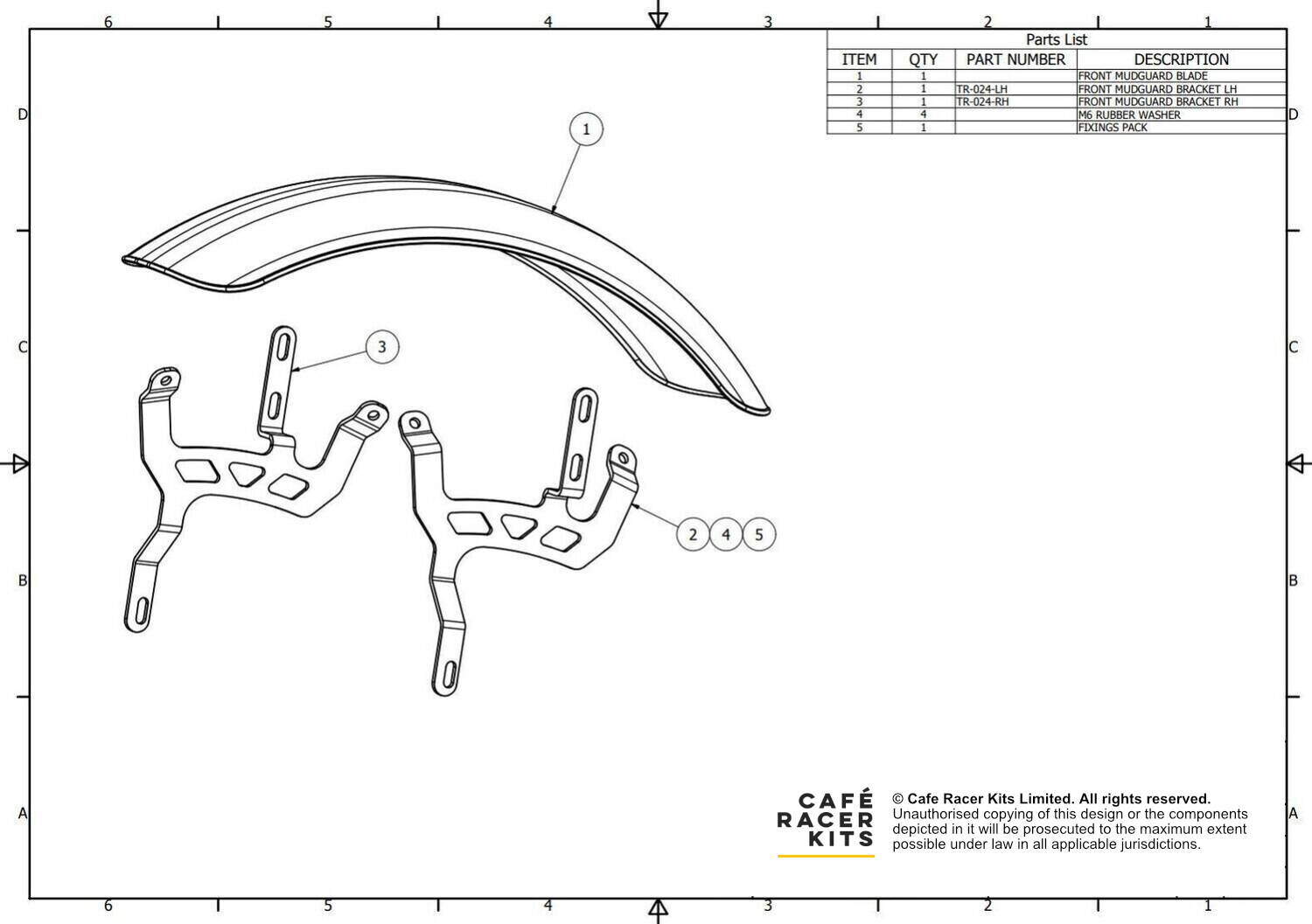 T300 &amp; T695 - Mudguard Pack