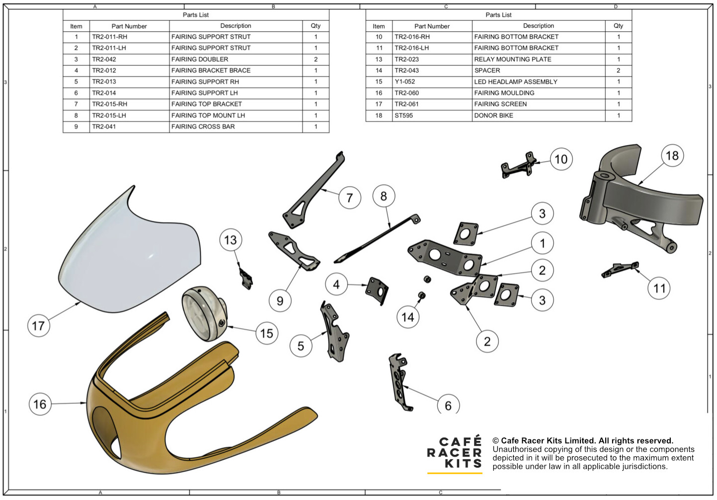 T695 - Fairing Pack