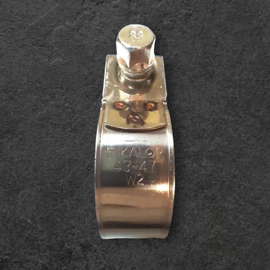 Stainless steel exhaust clamp