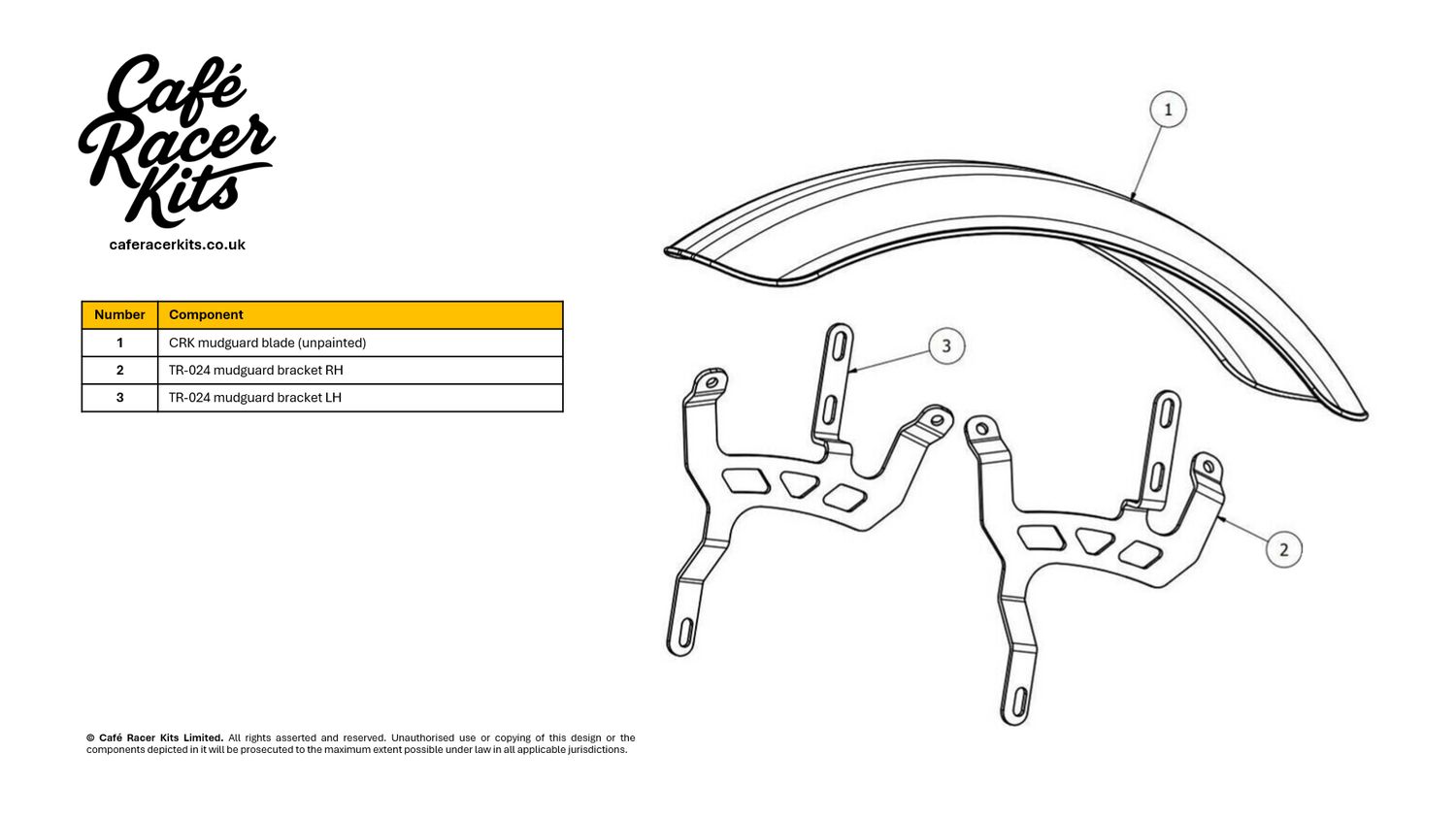 T300 & T695 - Mudguard Pack T300 & T695 - Mudguard Pack