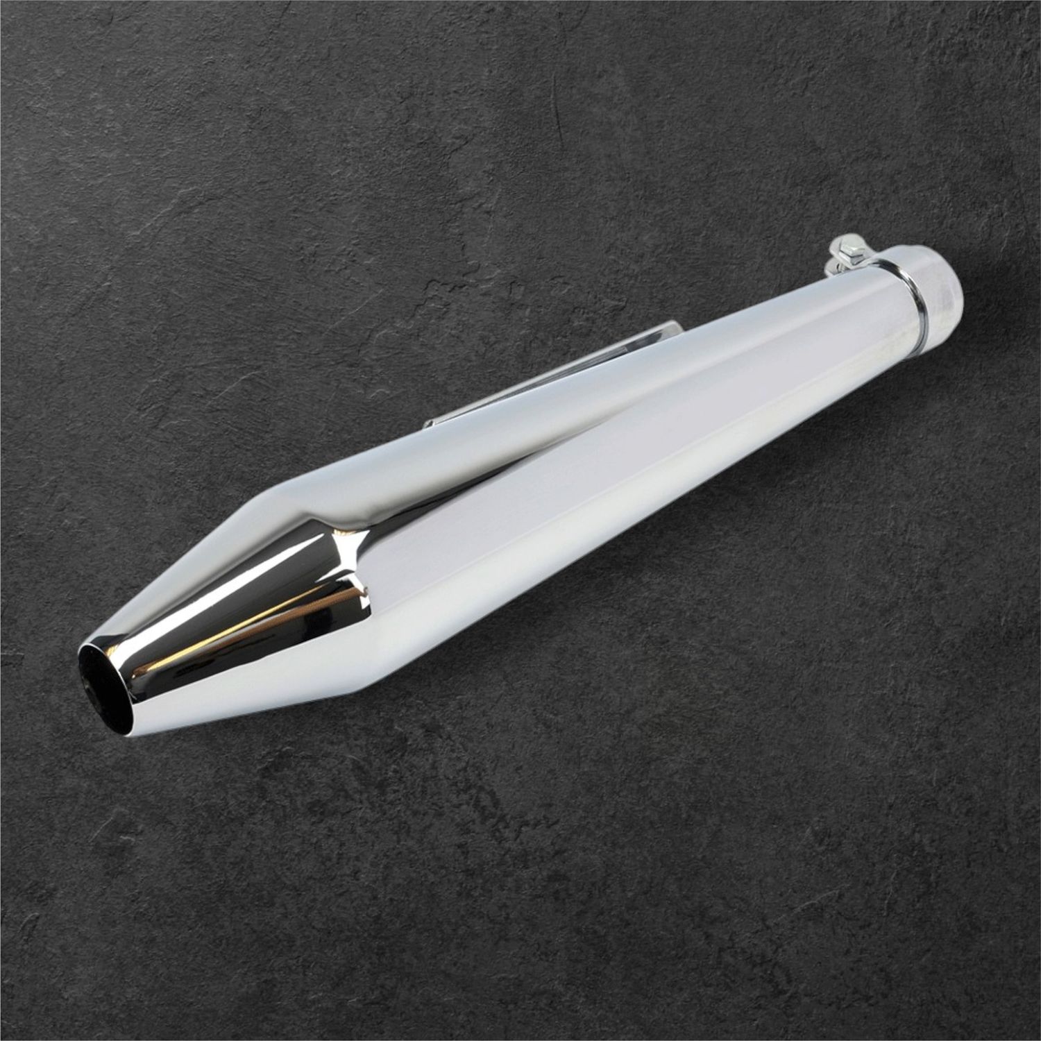 Reverse Cone silencer (Pair - Chrome)