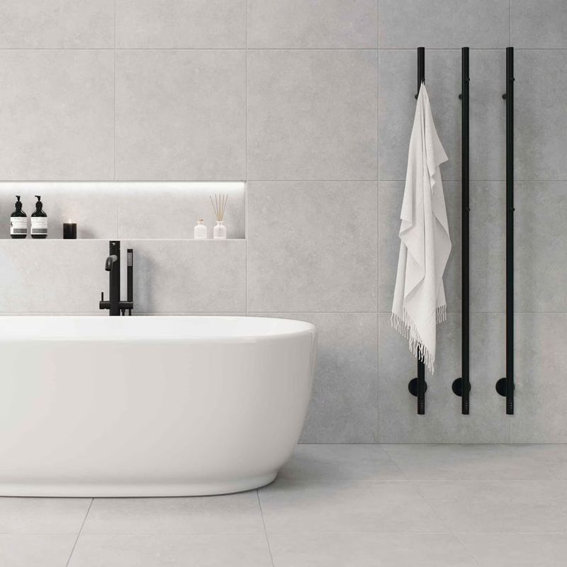 Sèche-serviettes électrique Maja Noir Mat