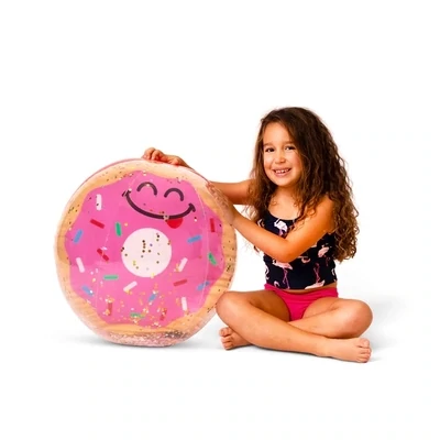 Donut Sparkly Beach Ball