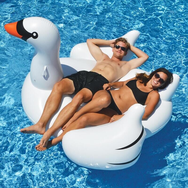 Giant Swan Pool Float