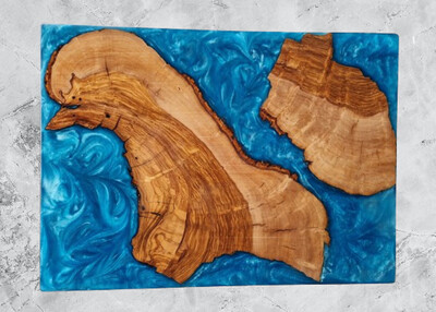 Handgefertigtes Servierbrett, 30x20 cm