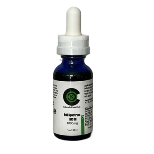 1000mg THC/ 1000mg CBD Full Spectrum Oil