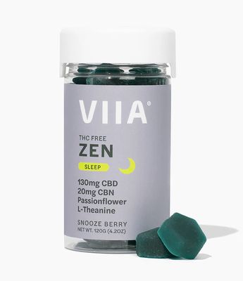 VIIA Zen Sleep Gummy 130mg CBD/ 20mg CBN/ Passion Flower/ L-Theanine 12 Count Snooze Berry