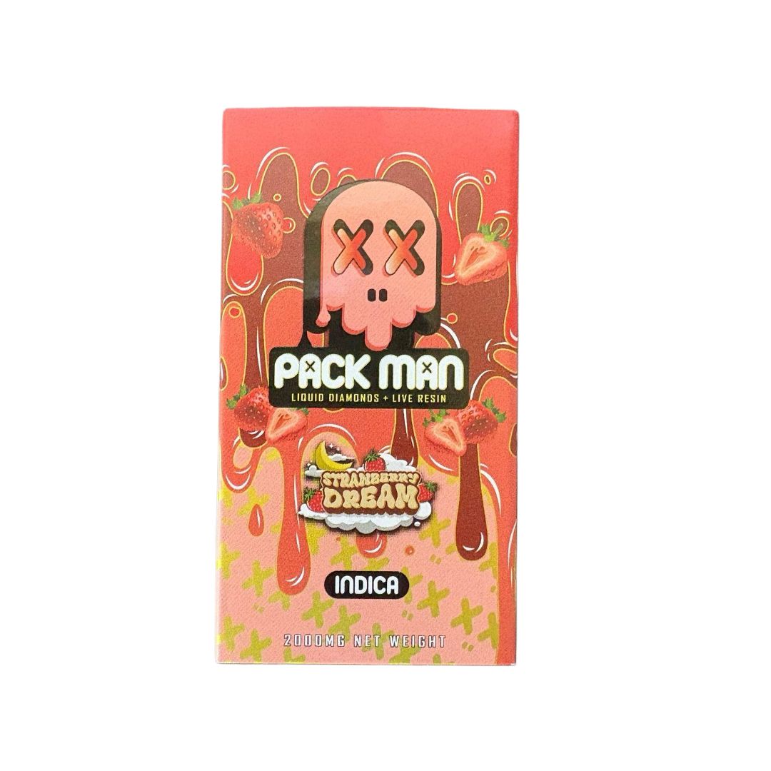 Packman 2 Gram Live Resin Strawberry Dream Indica Disposable Vape