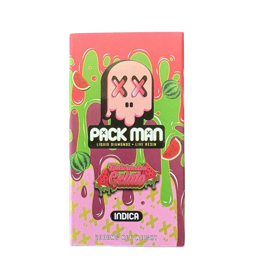 Packman 2 Gram Live Resin Watermelon Gelato  Indica Disposable Vape