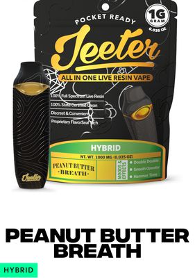 Jeeter Peanut Butter Breath 2 Gram All in One Live Resin Vape