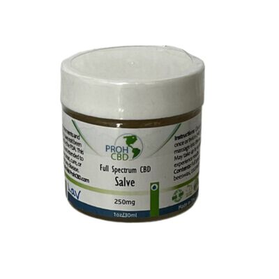 2 oz 500 mg Full Spectrum CBD Salve